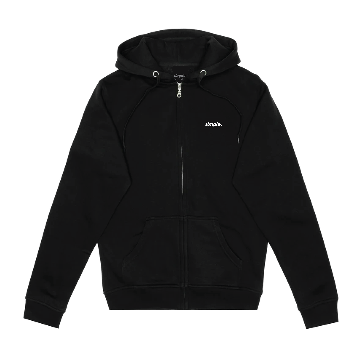 Classic Zip Up Hoodie - Black