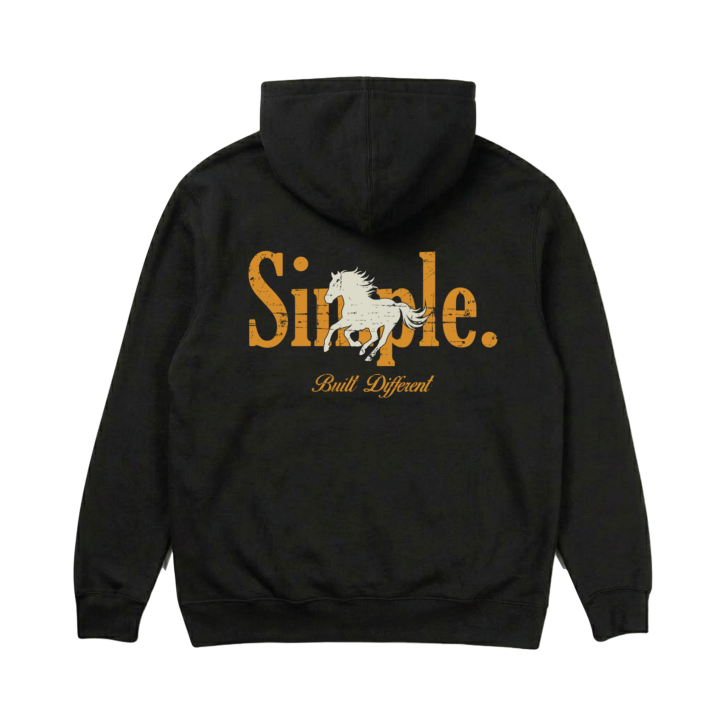 Built Different Heavyweight Hoodie - Washed Black