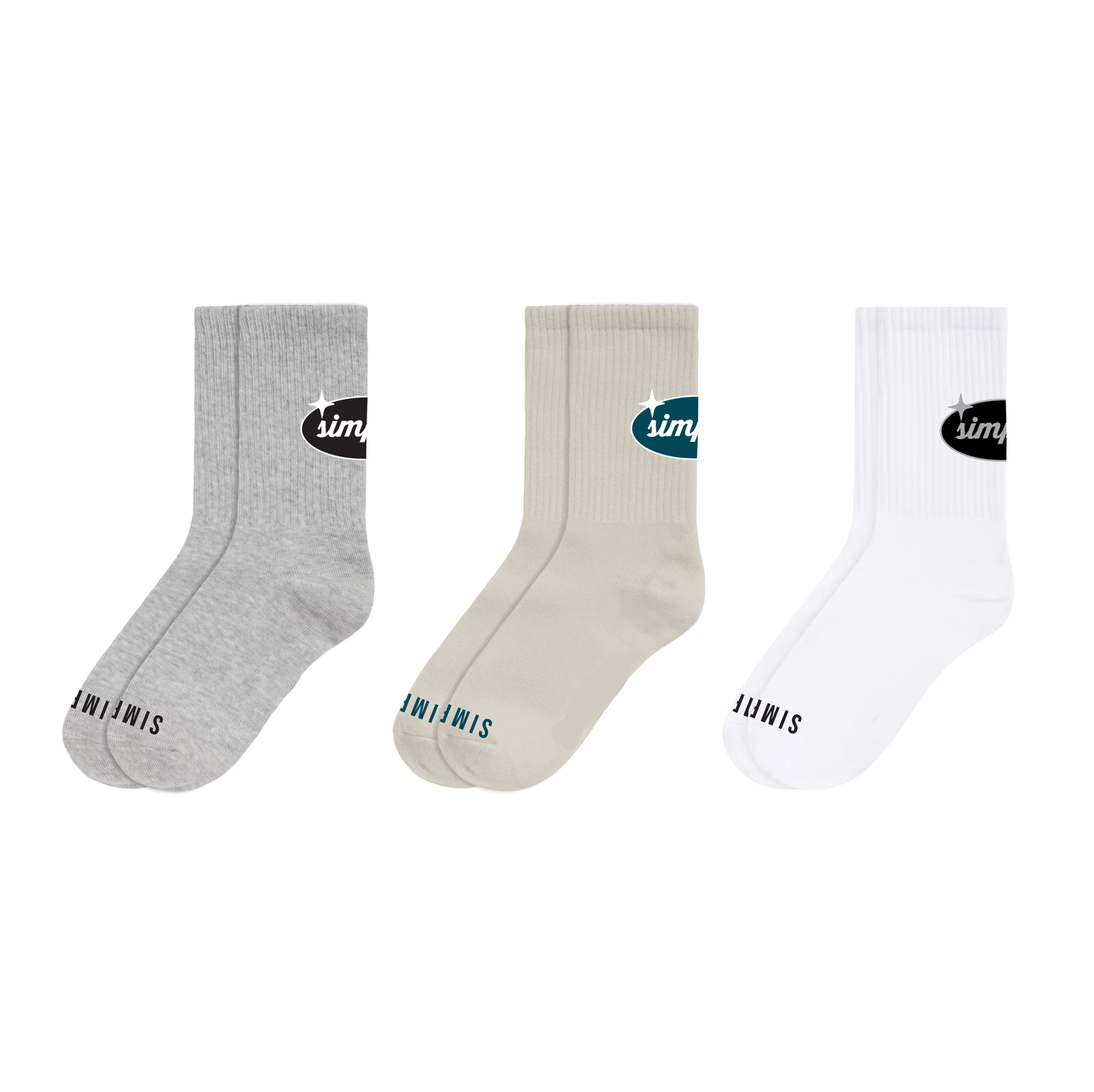 Mid Crew Sock - 3-Pack
