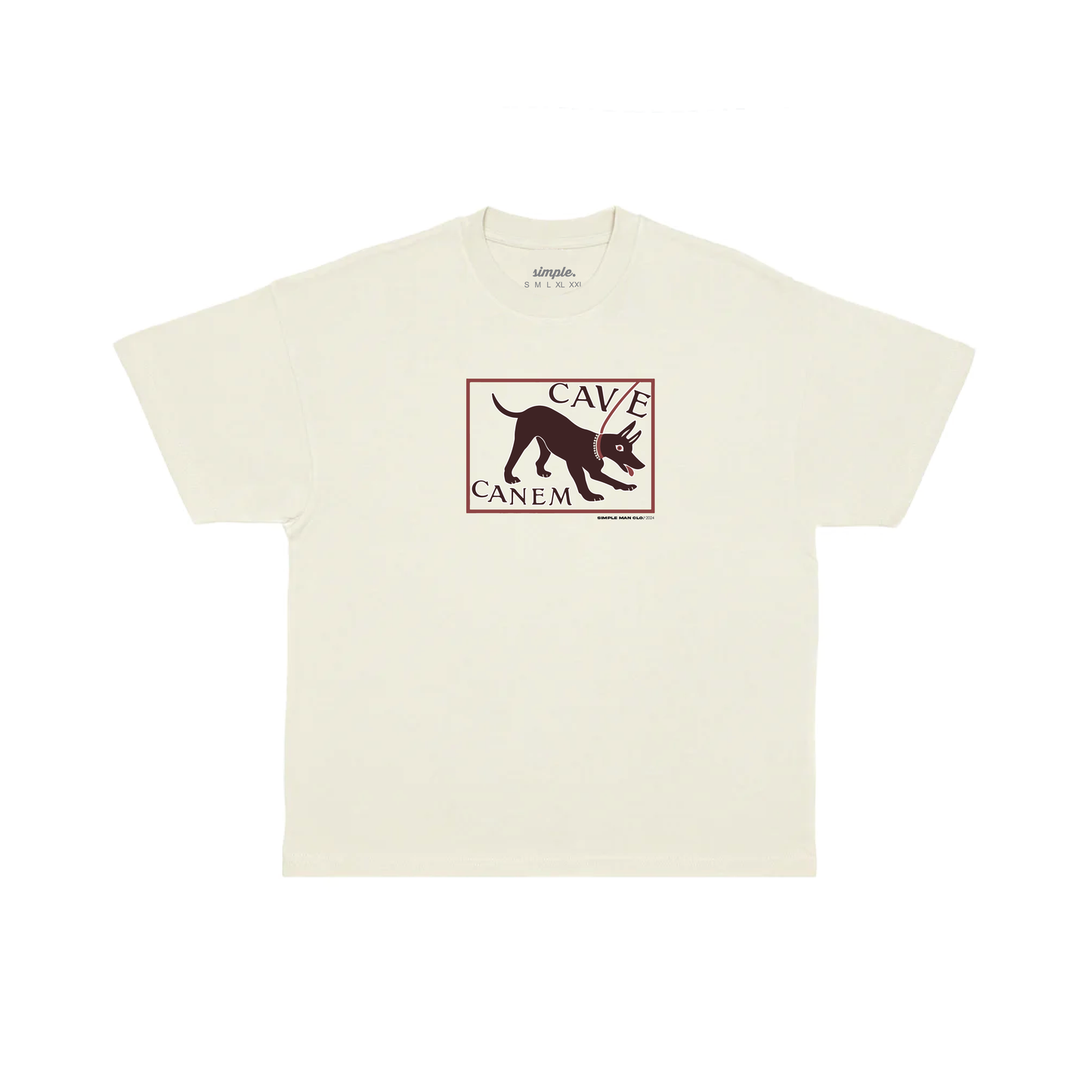 Beware Of Dog Heavyweight Tee - Frost Grey