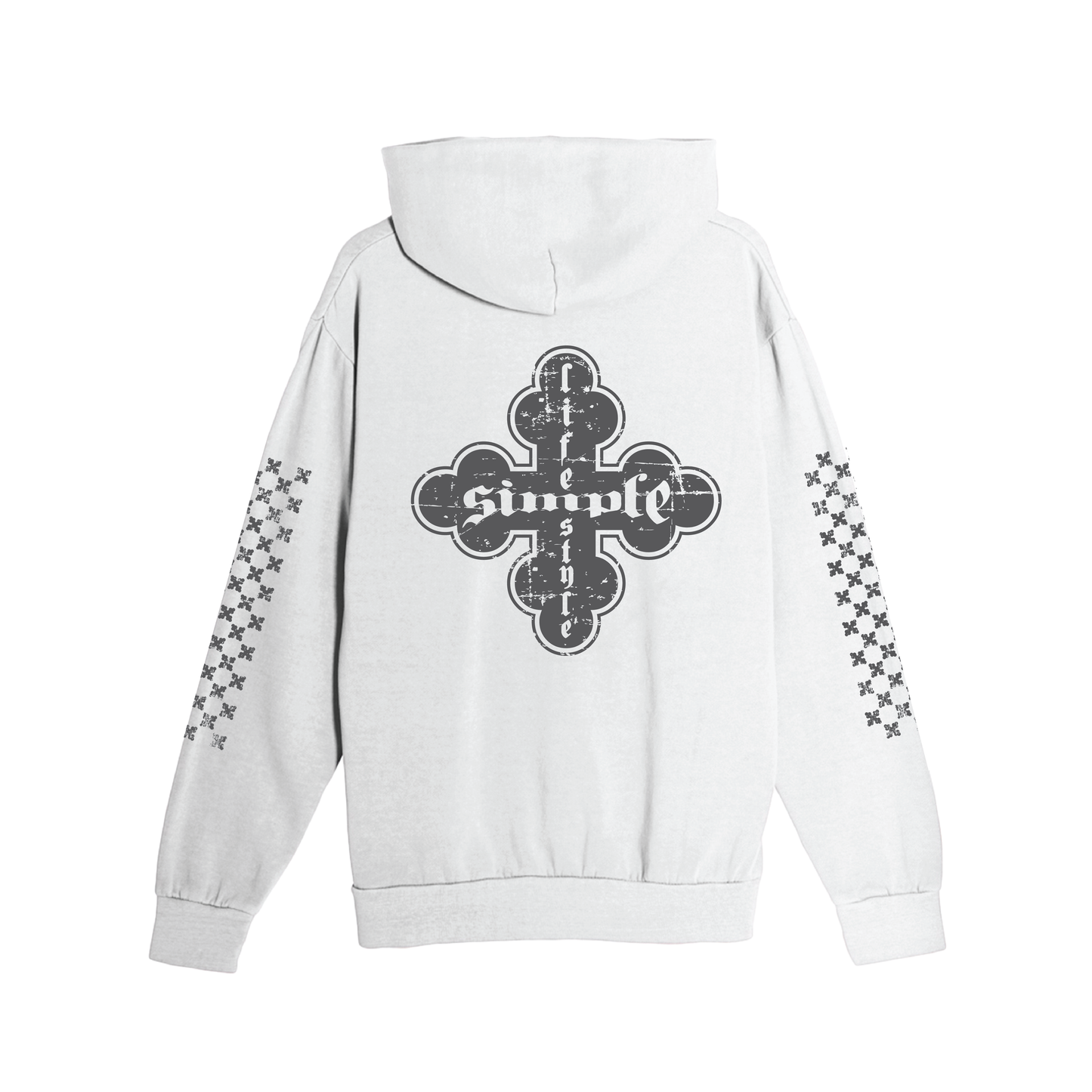 Cross Pullover Heavyweight Hoodie - Lunar Rock