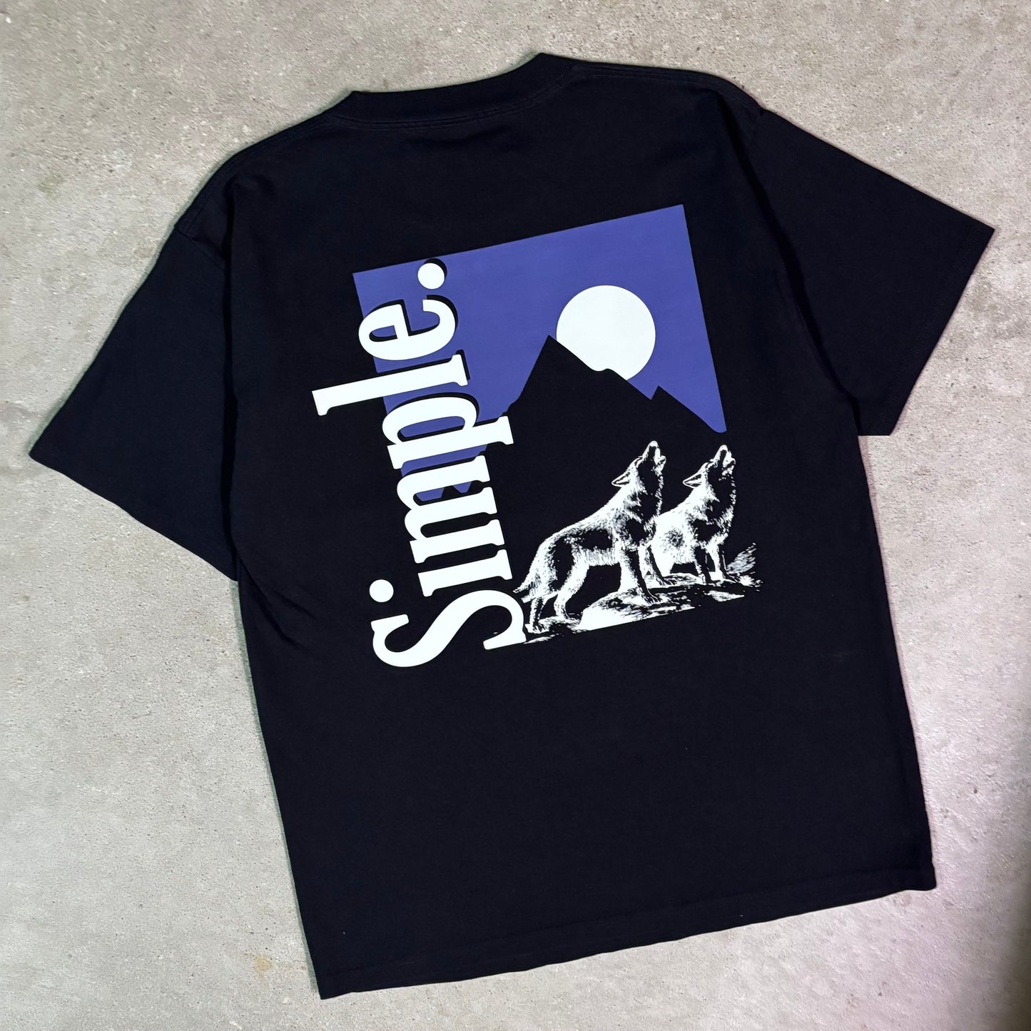 Wolves Tee - Washed Black