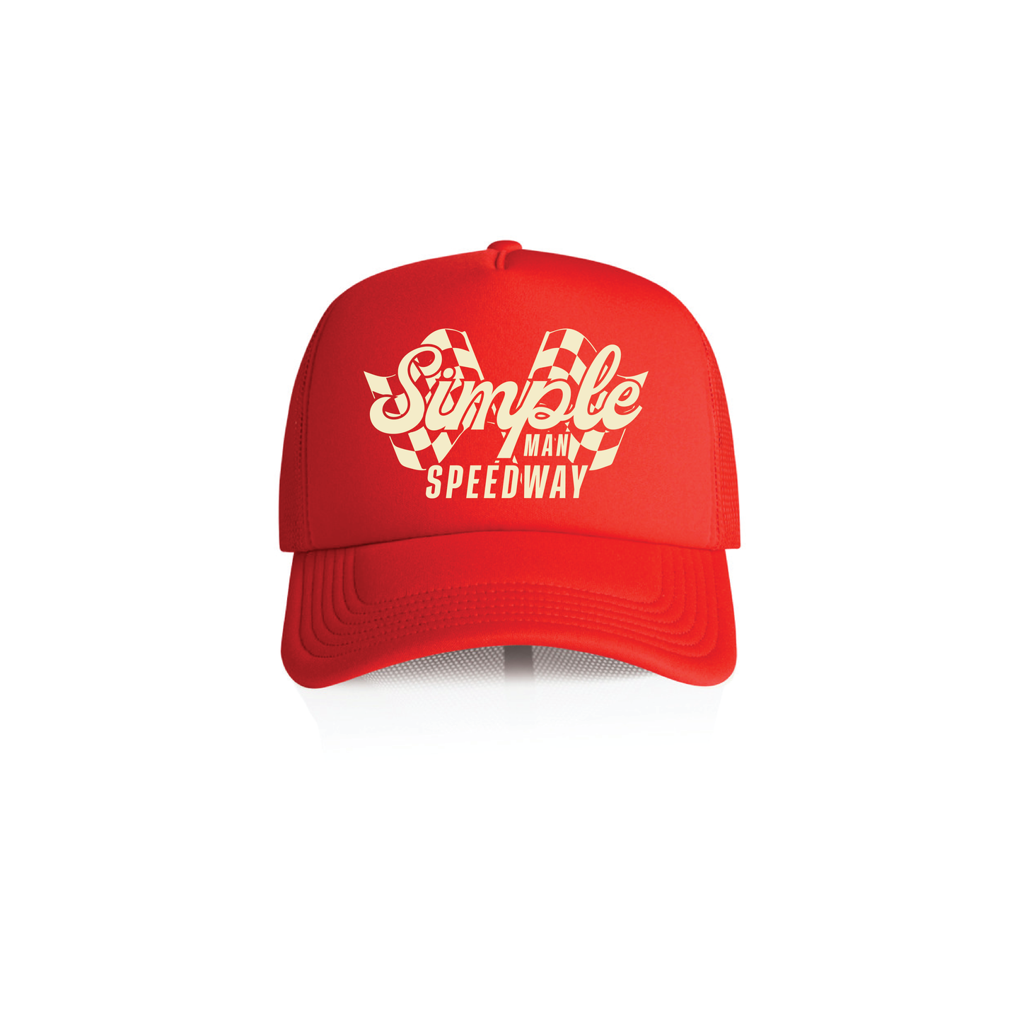 Speedway Foam Trucker - Red
