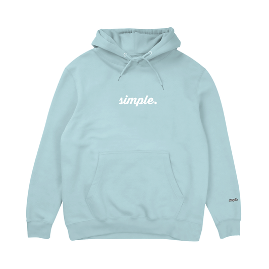 Script Hoodie - Light Blue