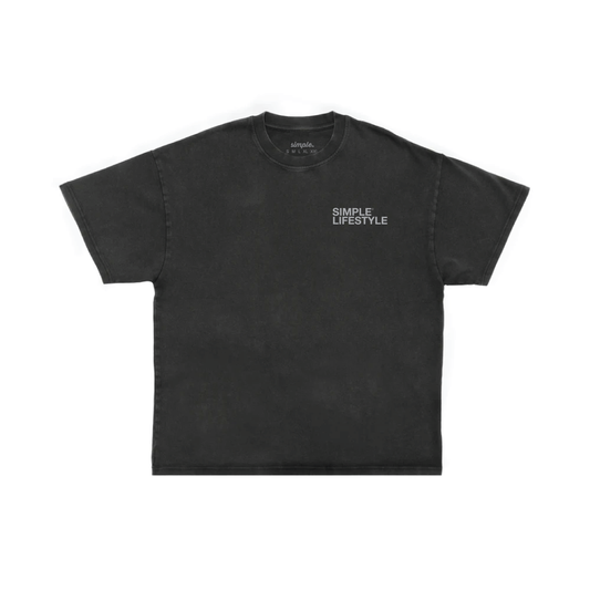 Arial Heavyweight Tee - Acid Black