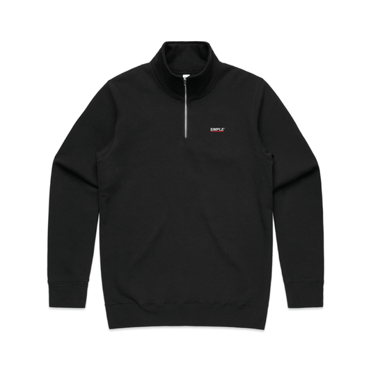 Banner 1/4 Zip Sweatshirt - Black