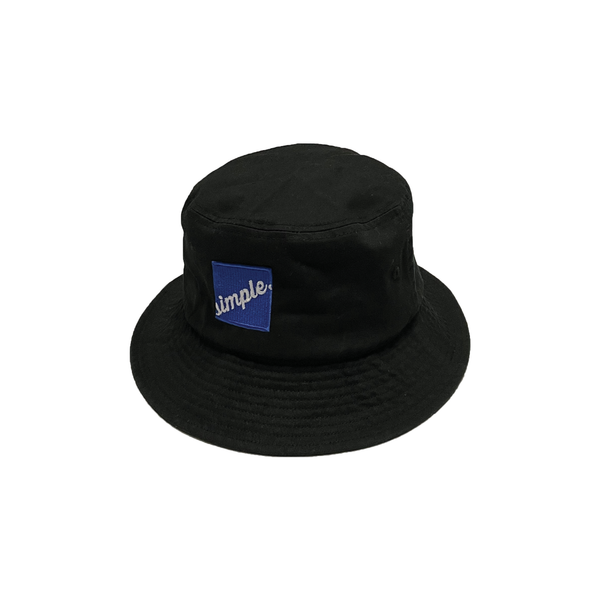 Diagonal Bucket Hat -  Black