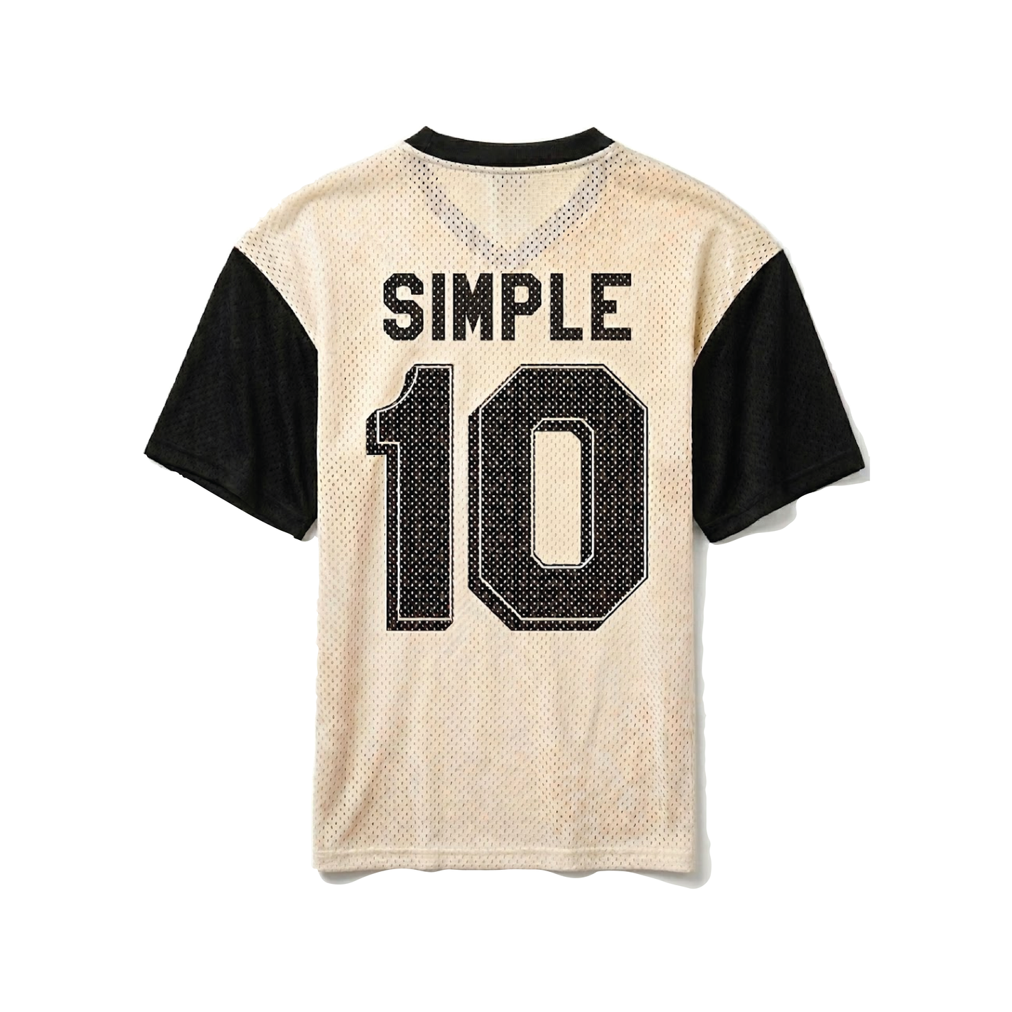 Heavy Mesh Street Jersey - Natural/Black
