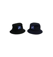 Diagonal Bucket Hat -  Black