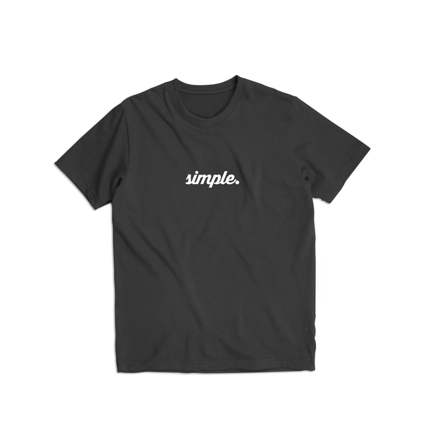 Script Tee - Black
