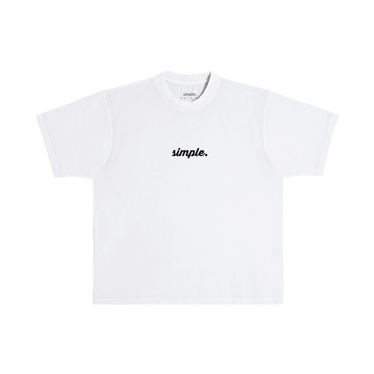 Script Heavyweight Tee - Lunar Rock