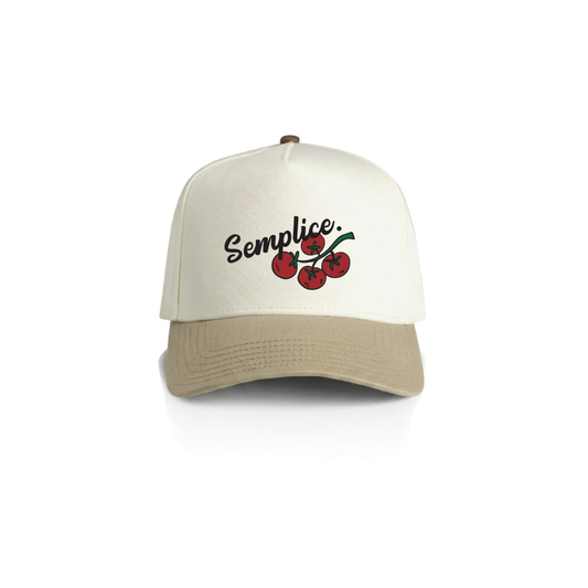 Ciao 5-Panel Snapback - White/Khaki