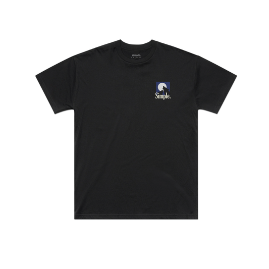 Wolves Tee - Washed Black