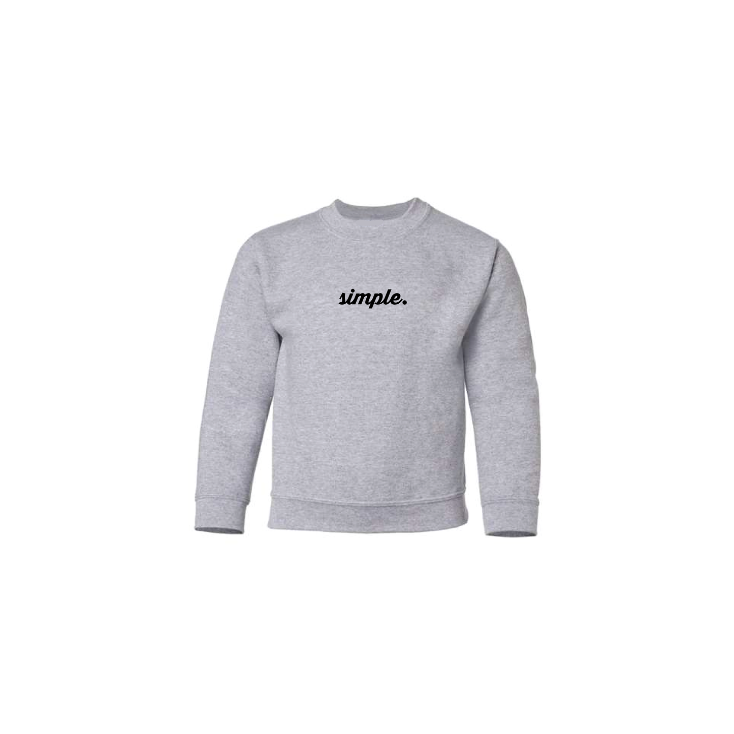 Script Youth Crewneck - Heather Grey